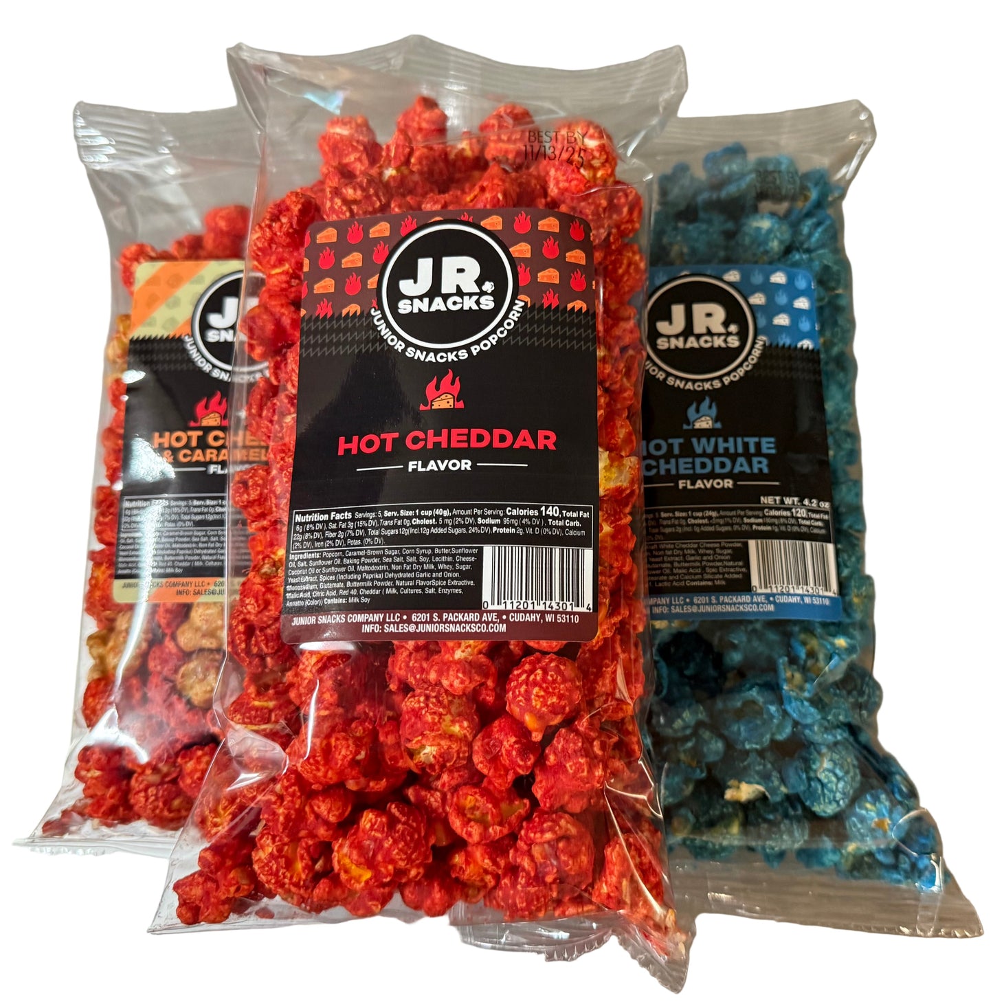Junior Snacks Co. Hot Flavor Sample 3 Pack - Korvel