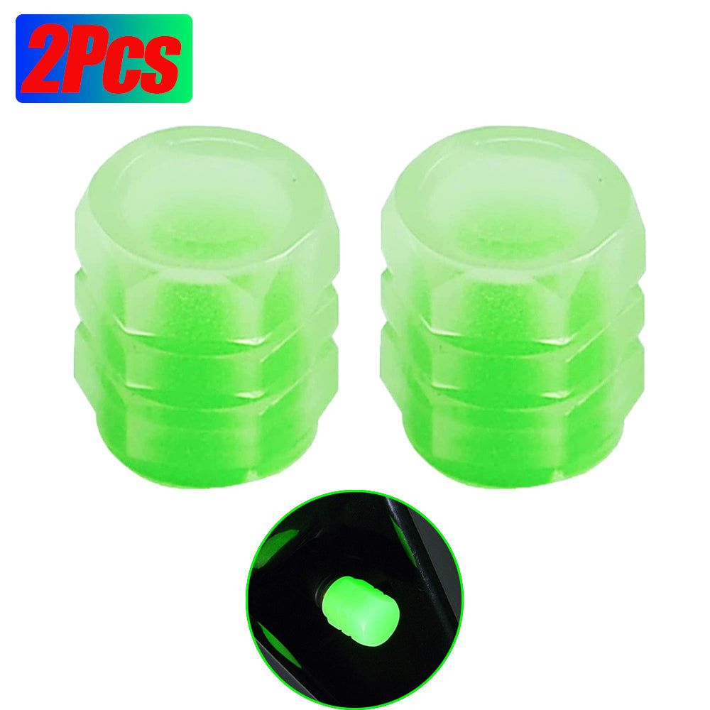 Car Tire Luminous Valve Cap Car With Electric Vehicle Motorcycle Air Nozzle Cover Luminous Valve Core Cover Tire Universal - Korvel
