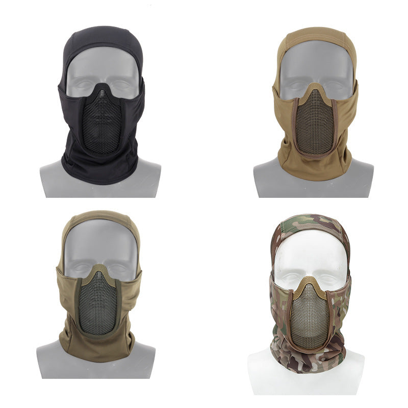 Tactical Full Face Cover Men Balaclava Quick Dry Headwear Face Protection Battle Neck Veil - Korvel