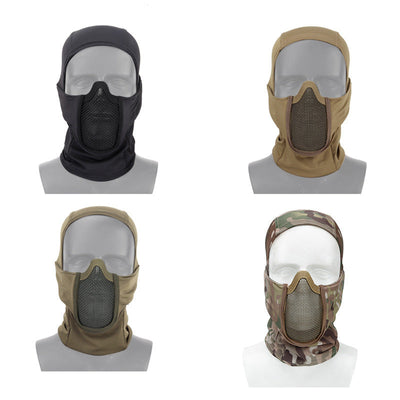Tactical Full Face Cover Men Balaclava Quick Dry Headwear Face Protection Battle Neck Veil - Korvel