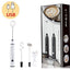 3-Piece Electric Milk Frother And Whisk Set - Korvel