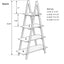 Solid bamboo wood oxford “A”frame ladder display bookshelf - Korvel