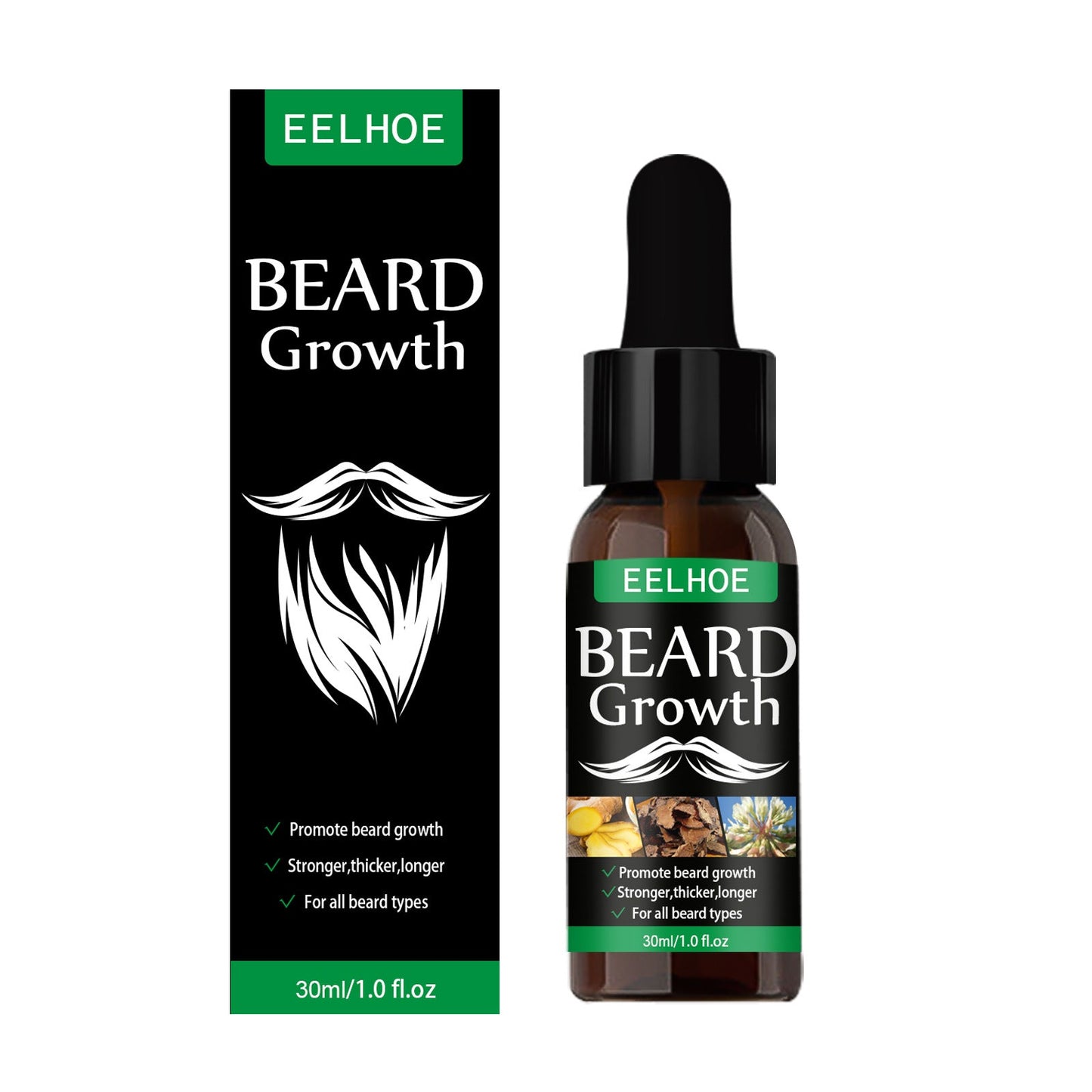 Spray d'huile à barbe nourrissant pour des poils faciaux sains