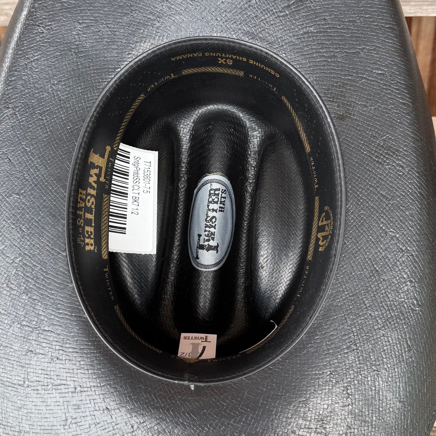 Premium 8X Black Shantung Twister Hat - Korvel