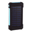 For Smartphone with LED Light Solar Power Bank Waterproof 20000mAh Charger 2 USB Ports External Charger Powerbank - Korvel