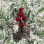 Pre-lit Xmas Tree Artificial Christmas 4-Piece Set,Garland, Wreath and Set of 2 Entrance Trees X-mas - Korvel