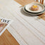 Hand - woven cotton and linen table flag with hollow tassels, suitable for household and rural dining tables - Korvel