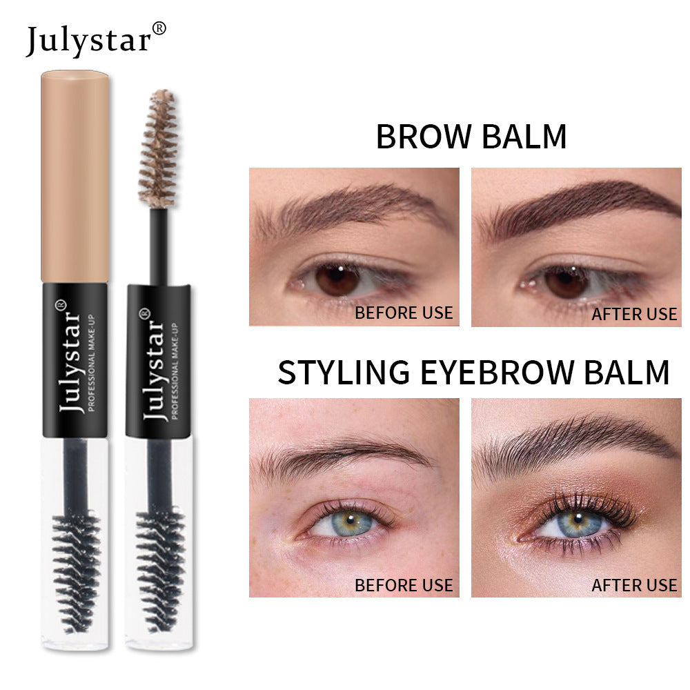 Liquid Waterproof And Non Dizzy Eyebrow Dye Cream Double Head Dyeing And Setting Three-Dimensional Eyebrow Dye Cream - Korvel