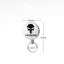 Outdoor equipment high elasticity telescopic steel wire rope keychain anti loss and anti-theft telescopic keychain - Korvel