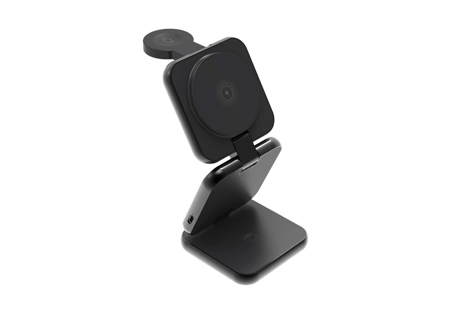 Premium Foldable 3-in-1 Wireless Charger for Mobile Devices