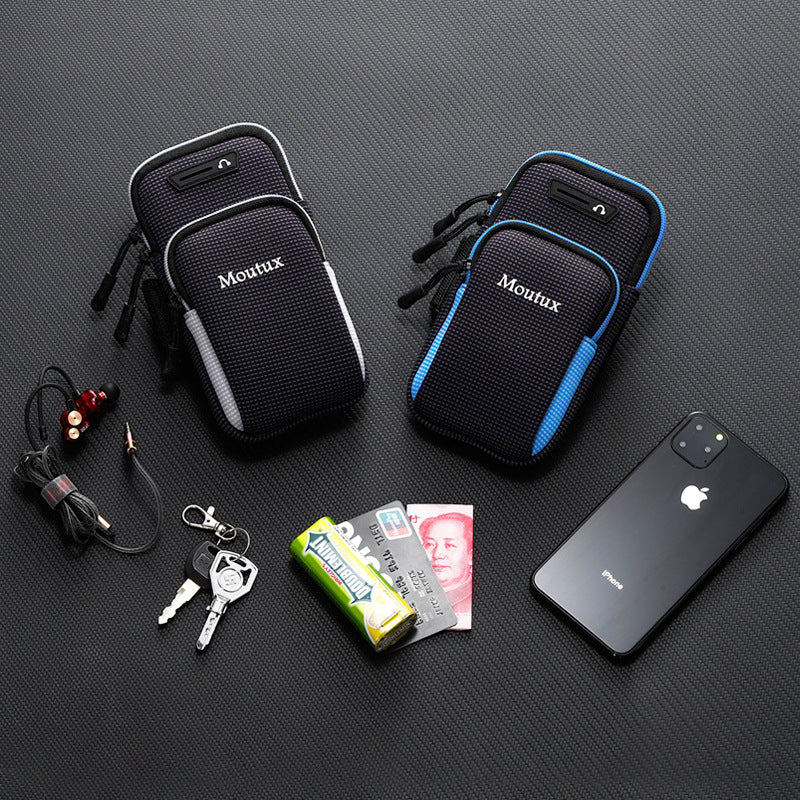 Running phone arm bag men's and women's fitness equipment outdoor handbag wrist bag apple x arm bag sports phone arm cover - Korvel