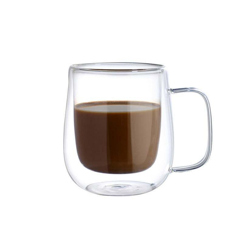 Elegant Double Layer Borosilicate Glass Mug
