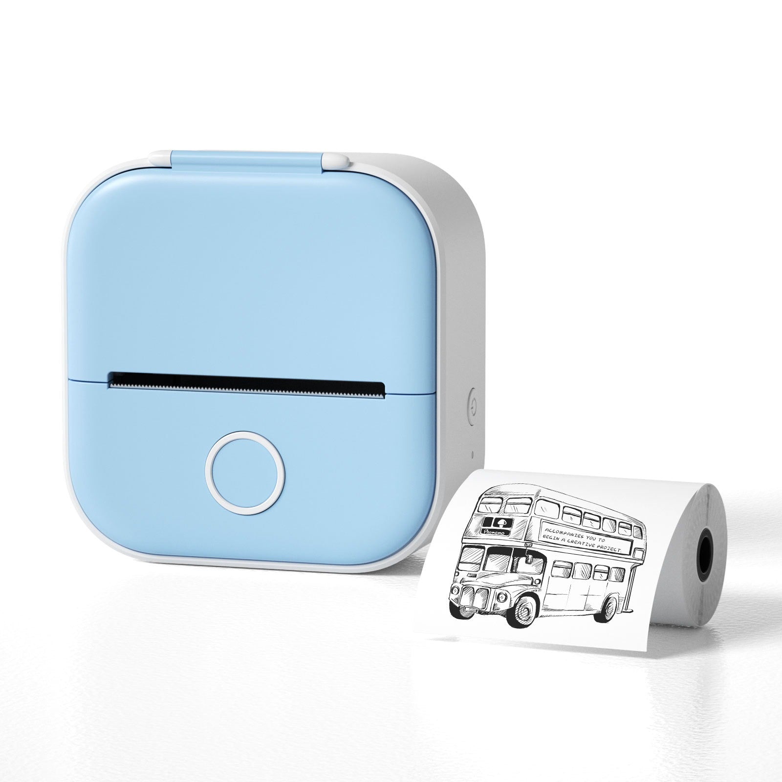 Phomemo Portable Mini Thermal Printer T02 Mini Pocket Label Printer DIY Self-adhesive Sticker Label Machine Various Label Paper - Korvel