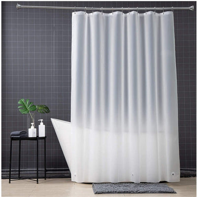 Extra Long Frosted Plastic Shower Curtain Liner with Metal Eyelets