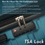 Hardshell Luggage Sets 3 Pcs Spinner Suitcase with TSA Lock Lightweight 20''24''28'' Navy + ABS - Korvel