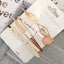 4PCS Colorful Bead Metal Hairpins for Women