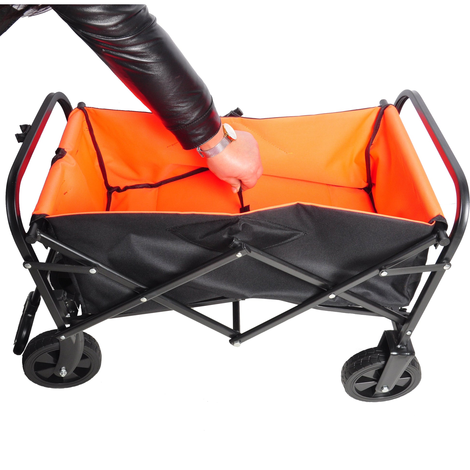 Folding Wagon Garden Shopping Beach Cart - Korvel