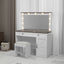 Elegant Makeup Vanity Desk in White