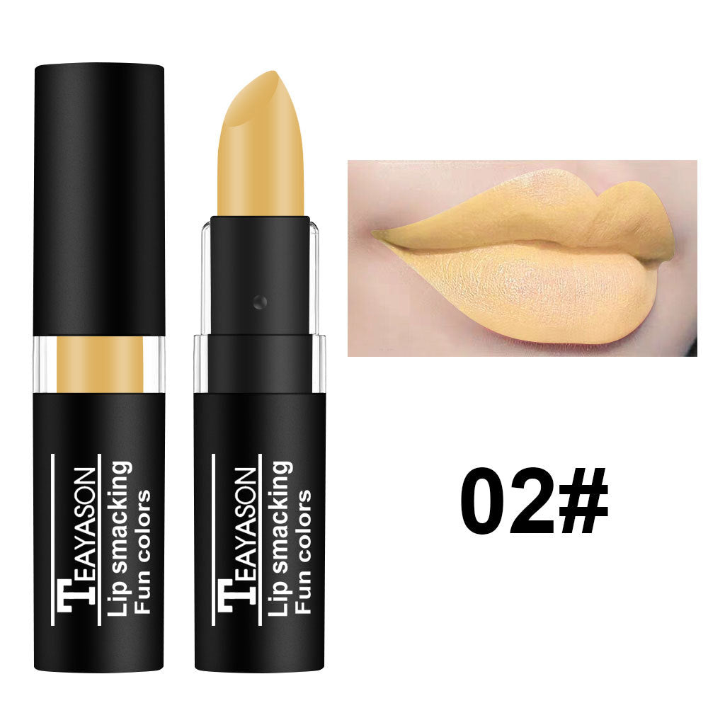 Lipstick White Nude Vampire Olive Green Black Purple Halloween Creative Makeup Retro - Korvel