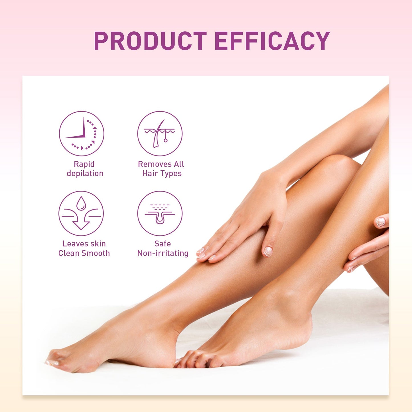 Hair Removal Spray, Mild Non-Irritating Full Action Hair Leg Hair Armpit Hair Removal Spray - Korvel