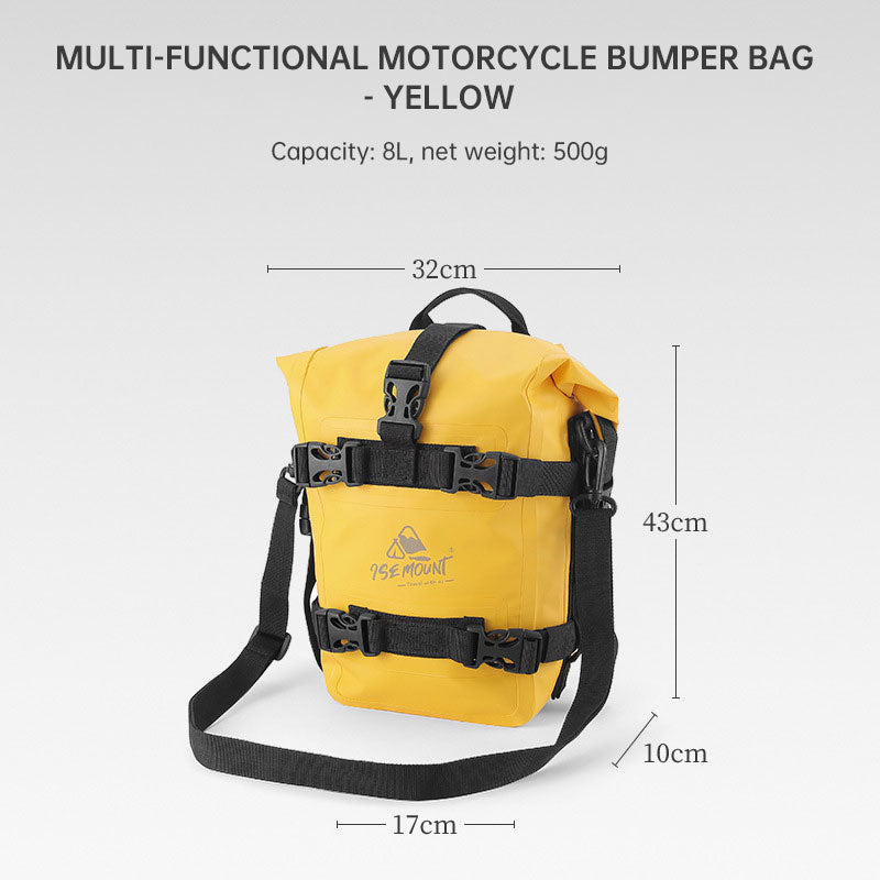 Premium Motorcycle Bumper Bag - Waterproof & Spacious