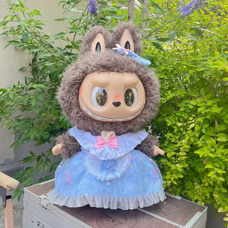 Clothing with 58cm LABUBU Design ZIMOMO Doll Clothes Rubber LABUBU Plush Toy Clothing Cute - Korvel