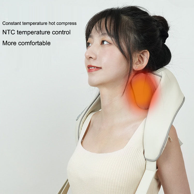 Shoulder and neck massage apparatus trapezius massager neck shoulder and neck neck protector hot compress knead shoulder and neck massage shawl - Korvel