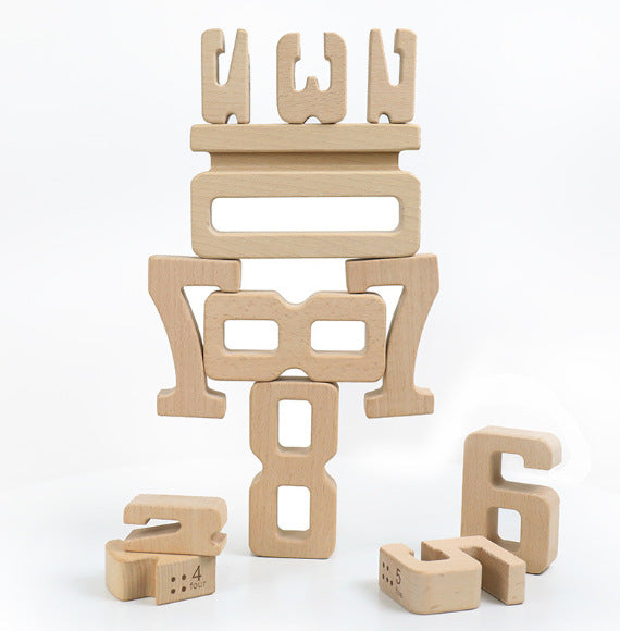 Montessori Early Education Digital Building Blocks Children's Cognitive Digital Building Educational Kindergarten Toys - Korvel