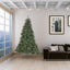9' Glitter Bristle Mixed Hinged Tree with 72 Red Berry and 73 Pine Cones and 2099 tips,Dia:66 - Korvel