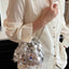 Drawstring Sequin Crossbody Bag - Korvel