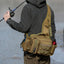 Men's Fishing Backpack: Equipped with bait box, equipment storage bag, pole holder, sling & shoulder bag design. - Korvel