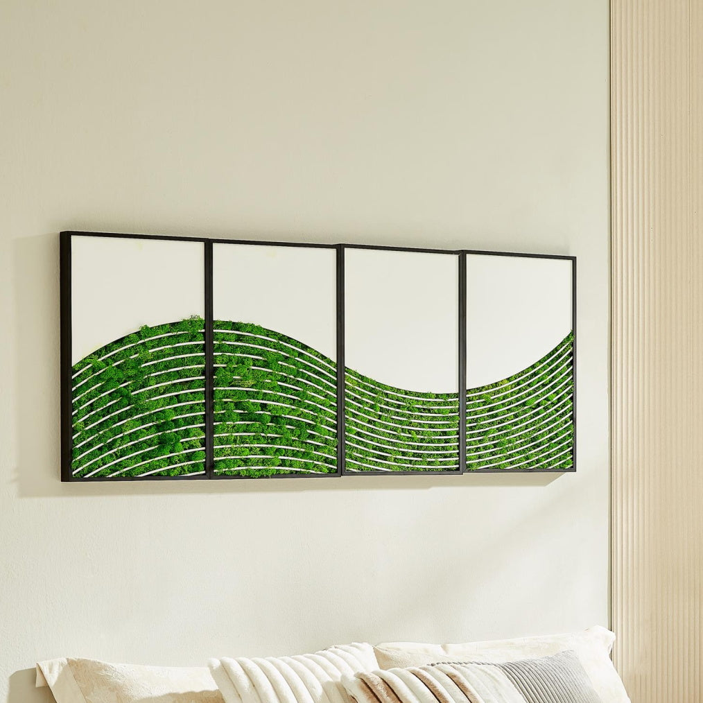 WaveMoss Metal Wall Art 4-Piece Set