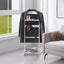 Accent Portable Garment Rack with Storage Organizer - White Finish