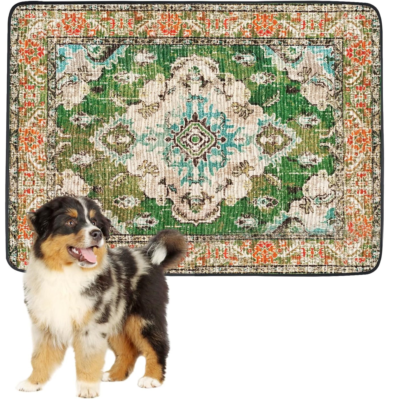 Scandinavian Minimalist Carpet Pet Mat, Stain-Resistant and Easy to Clean Sofa Coffee Table Mat, Urine-Proof Cat and Dog Pad - Korvel