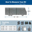 Umbrauto RV Cover Class C Upgraded 7 Layers Anti-UV Top Panel Motorhome Cover，Gray - Korvel