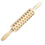 Wooden Rolling Pin Beechwood Laser Engraved Printed Rolling Pin Embossing Rolling Pin Christmas Flip Sugar Cookie Rolling Pin - Korvel