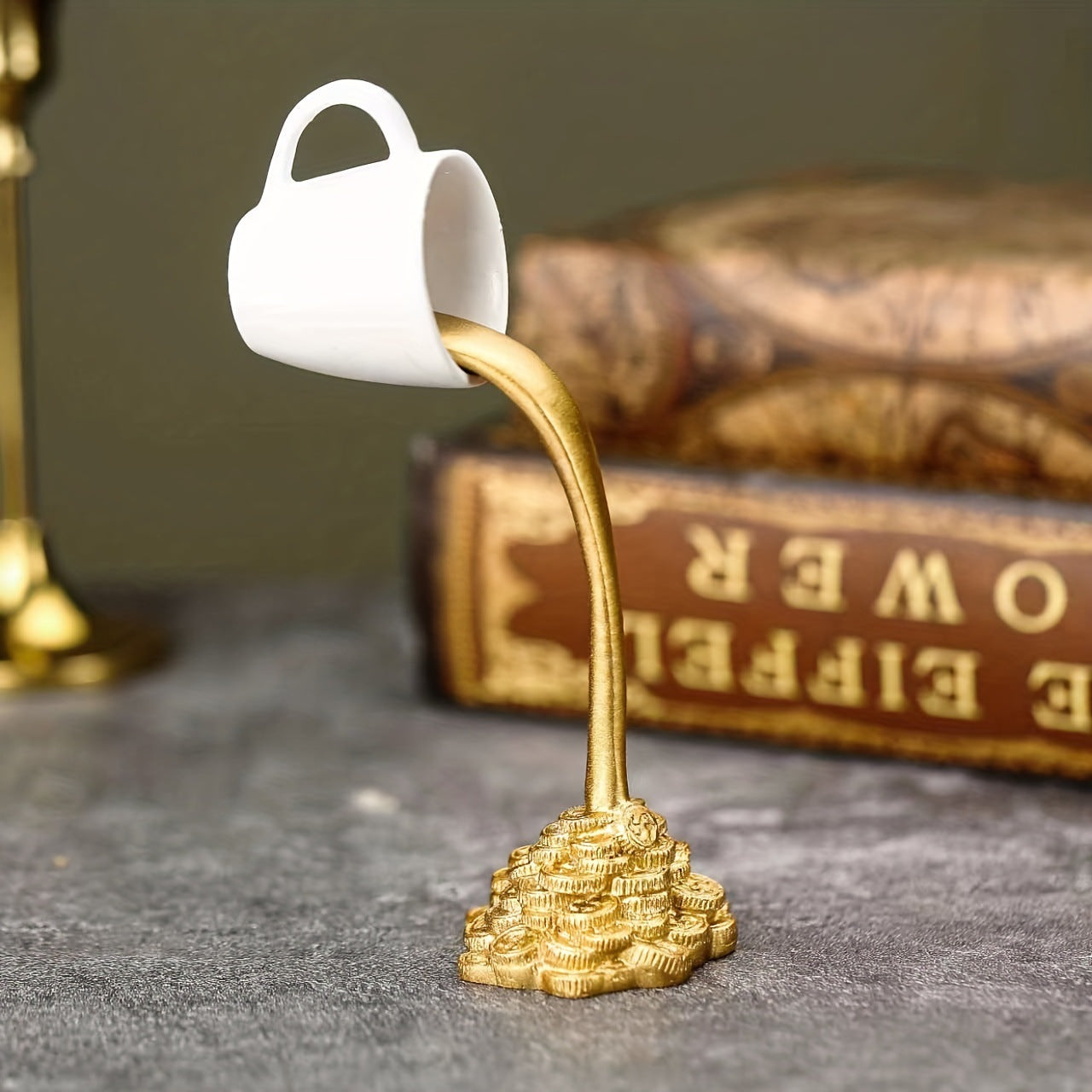 Decorative ornament floating coffee cup resin ornament home ornament floating coffee cup ornament - Korvel