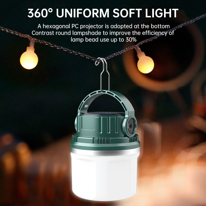 Outdoor Camping Light Solar Charging Camping Light LED Bulb Household Emergency Light - Korvel