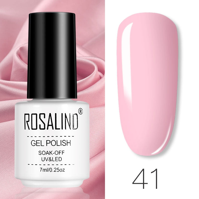 ROSALIND Gel Polish Set Manicure for Nails Semi Permanent Vernis top coat UV LED Gel Varnish Soak Off Nail Art Gel Nail Polish - Korvel