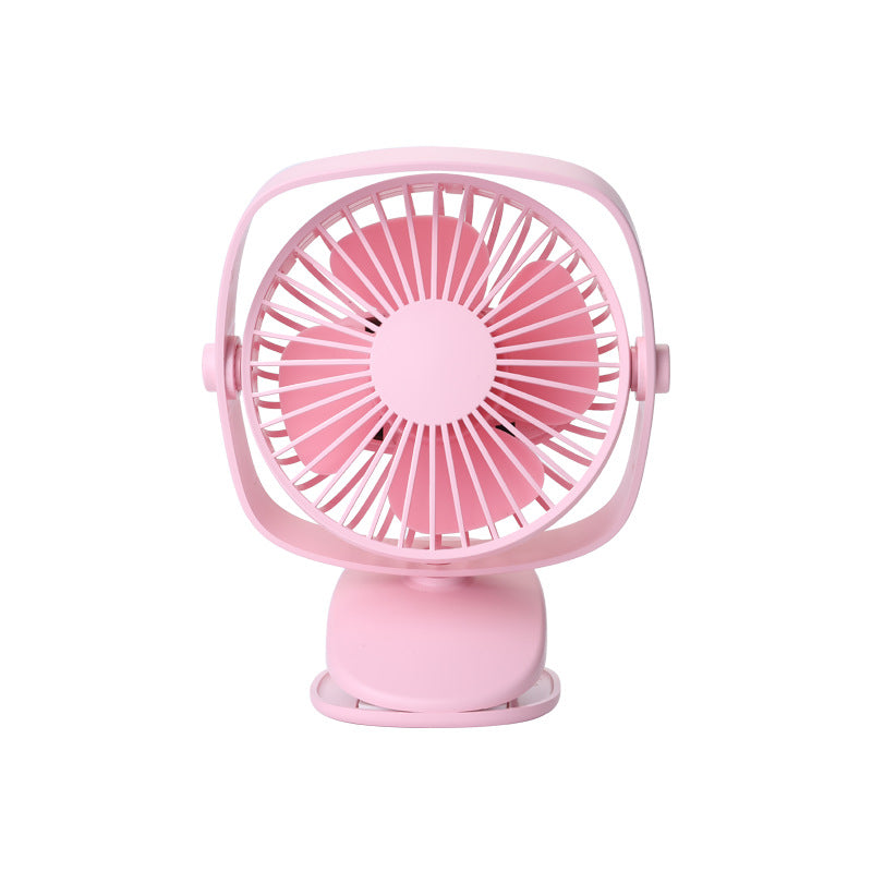 Mini ventilateur de bureau silencieux à clip - Chargement USB, design compact