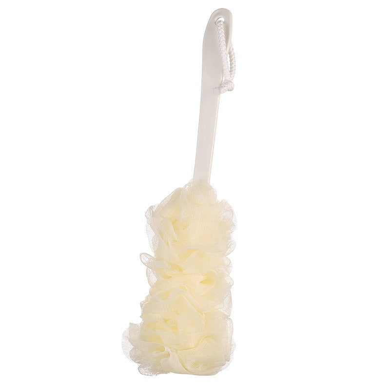 Long handled large bath brush, long handled scrubbing bath tool, flower bath brush, scrubbing bath brush, scrubbing bath ball, s - Korvel