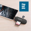 Type C & micro USB & USB 3 In 1 OTG Card Reader  High-speed USB2.0 Universal OTG TF/SD for Android Computer Extension Headers - Korvel