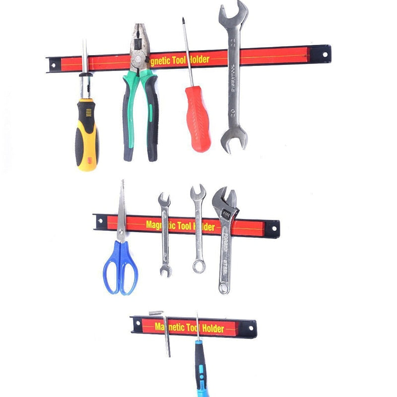 Magnetic Tool Holder Bar Organizer Racks - 8" to 24"