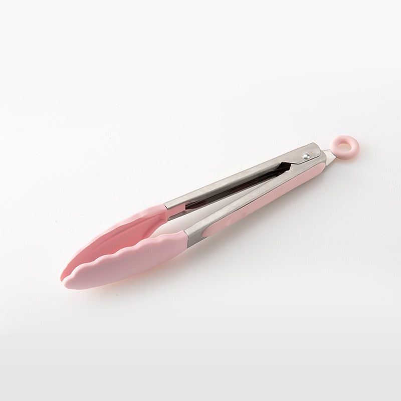 Juego de utensilios de cocina de 11 piezas con mango de madera - Rosa