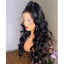 Peluca de Transición Natural - Cabello Rizado Grande Negro