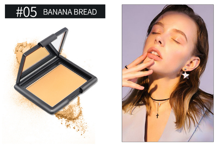 Polvo de Maquillaje Impermeable de Larga Duración QIBEST