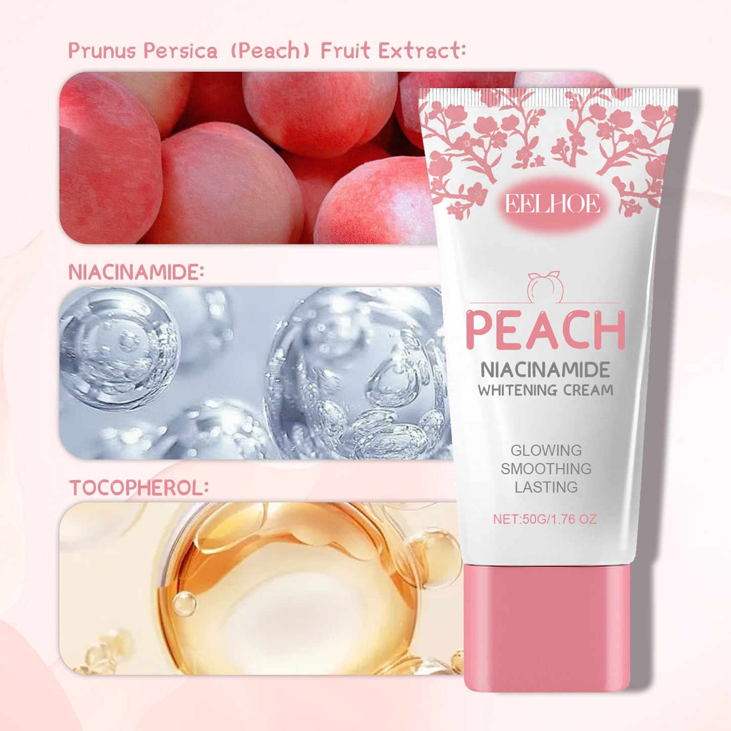 Peach Nicotinamide Beauty Cream, Moisturizing, Moisturizing, Brightening And Moisturizing Body Moisturizing Cream - Korvel
