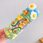 10PCS/Set Rainbow Cartoon Character Fruits Flower Nylon Elastic Hair Bands Women Girl Sweet Rubber Hair Tie Scrunchie Headwear - Korvel