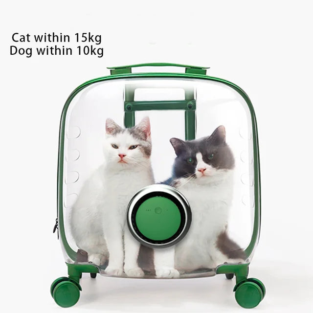 Chariot de Voyage pour Animaux de Compagnie Premium - Élégant et Fonctionnel