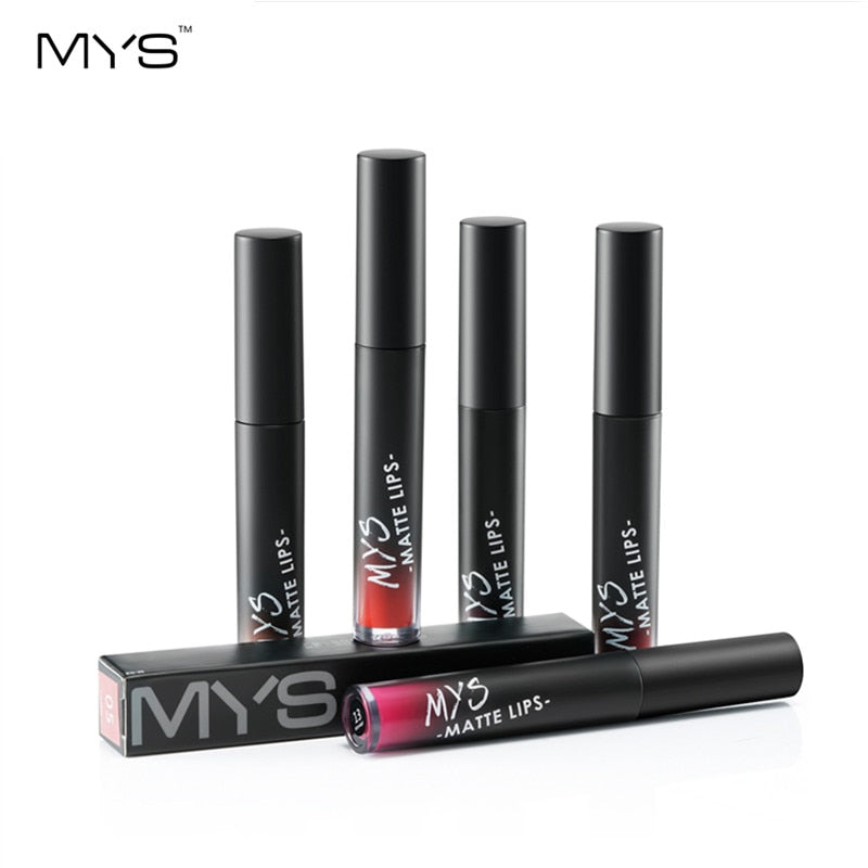 Tinte de Labios Líquido Mate MYS - Impermeable y de Larga Duración